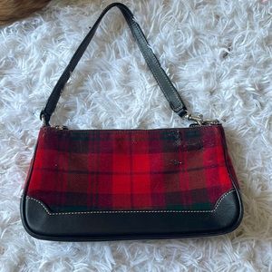 vintage tartan coach bag from the 90s
